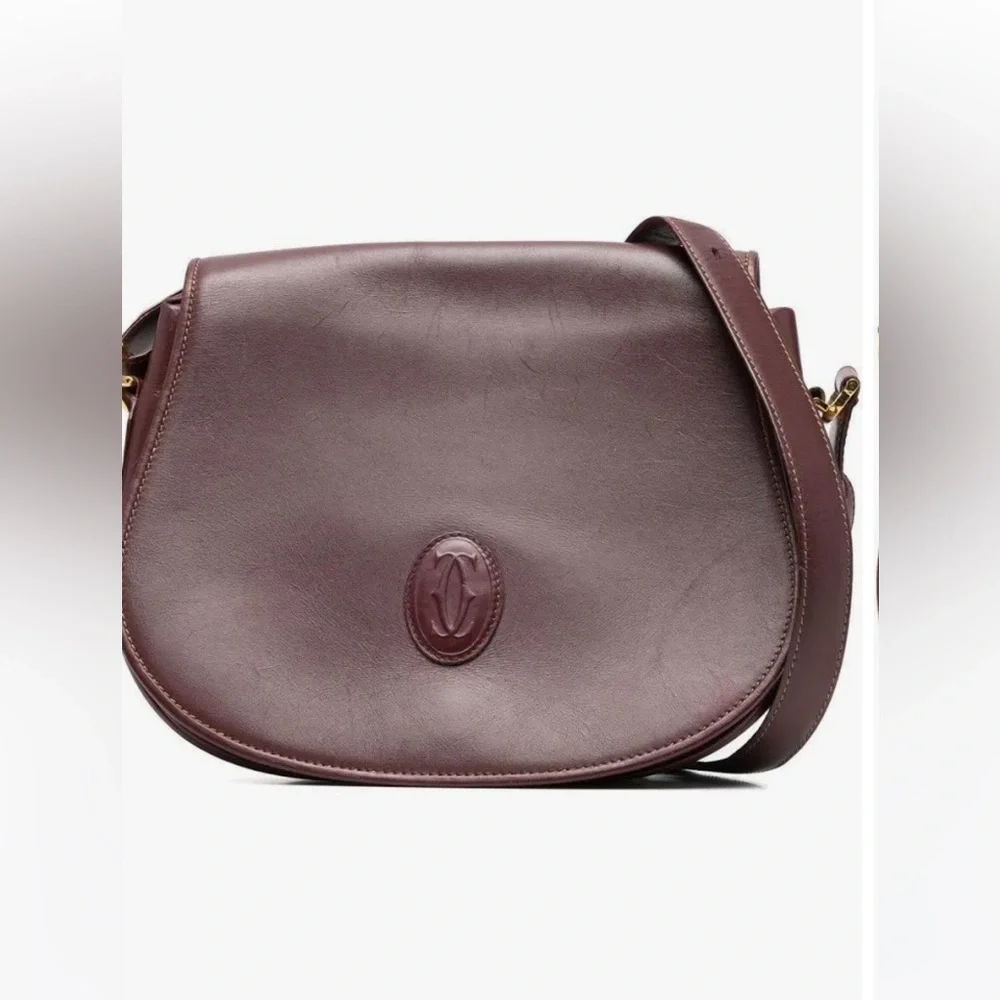 Authentic Vintage Cartier leather sling bag. Used - Picture 9 of 11